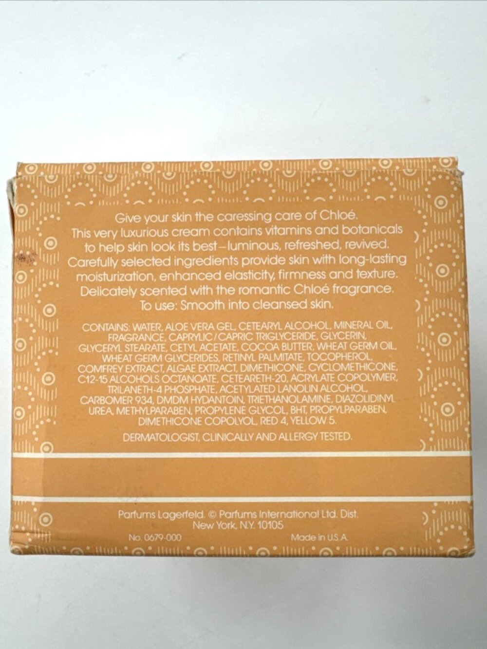 Vintage Chloe Perfumed Body Moisture Supplement Parfums Lagerfeld 84 oz NEW NOS - Picture 3 of 11